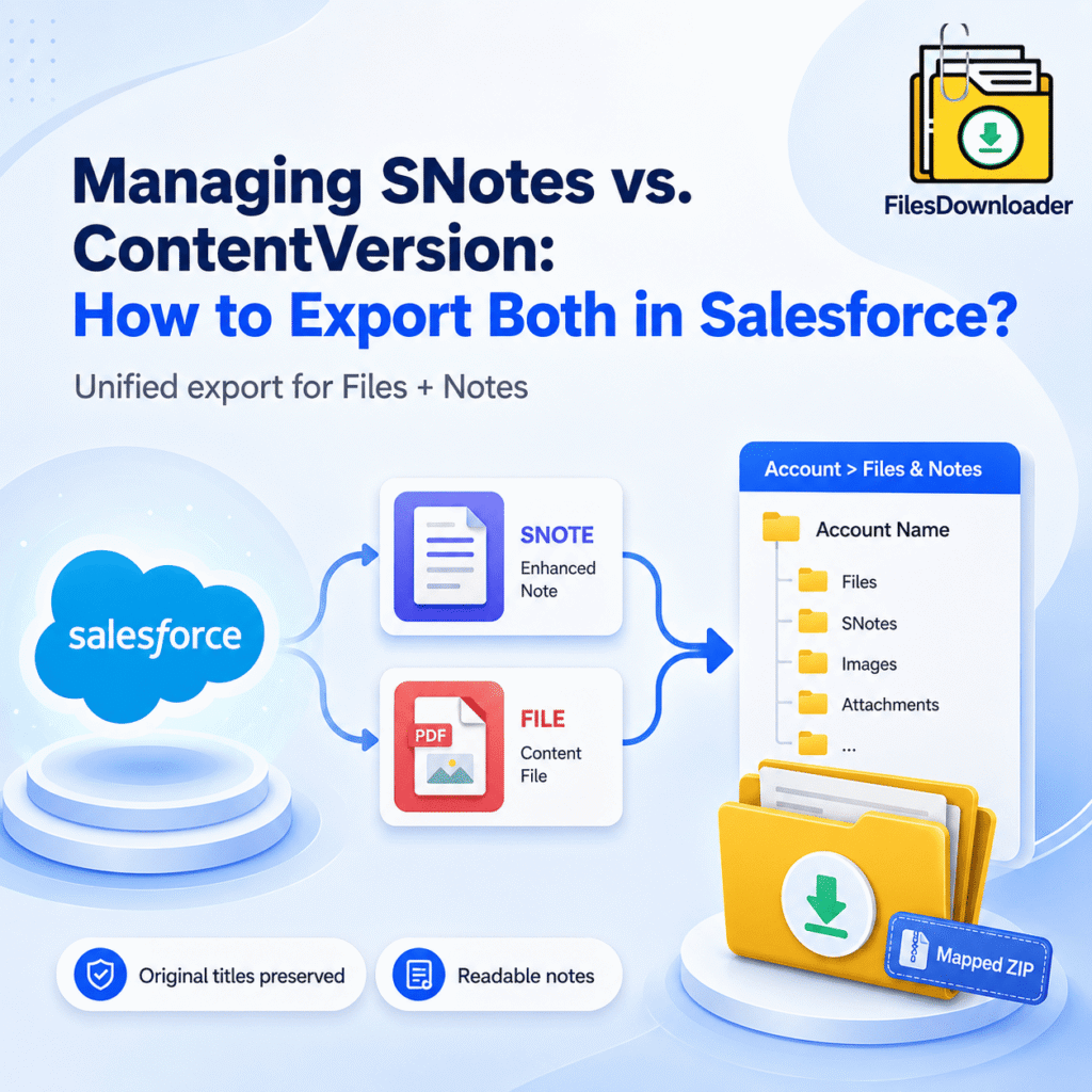 Managing SNotes vs. ContentVersion: How to Export Both in Salesforce?