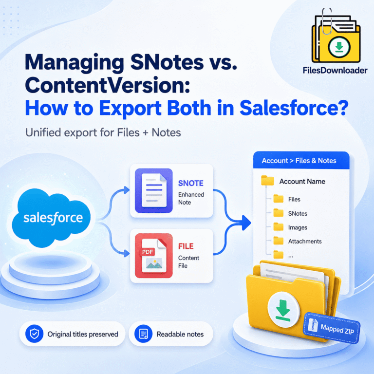 Managing SNotes vs. ContentVersion: How to Export Both in Salesforce?