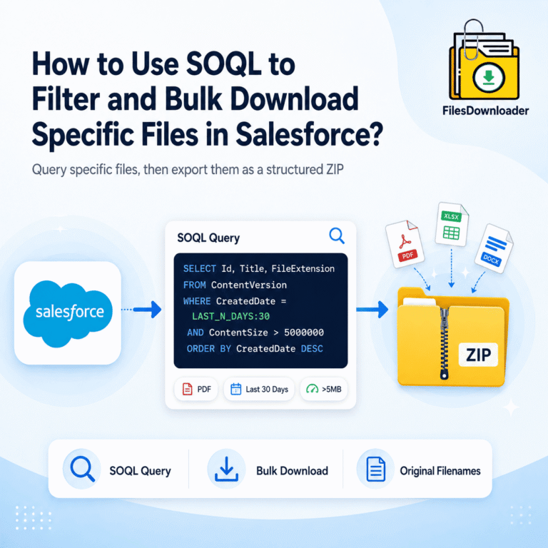 How to Use SOQL to Filter and Bulk Download Specific Files in Salesforce?