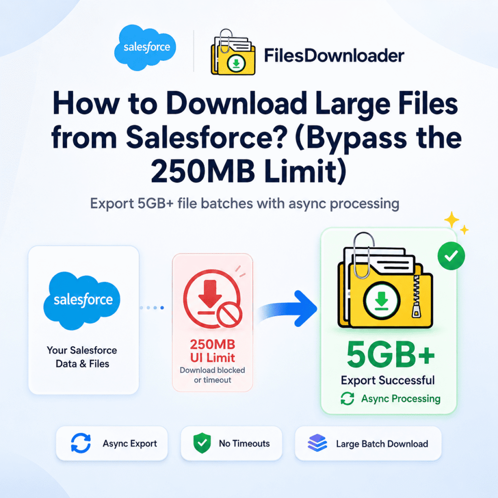 How to Download Large Files from Salesforce? (Bypass the 250MB Limit)