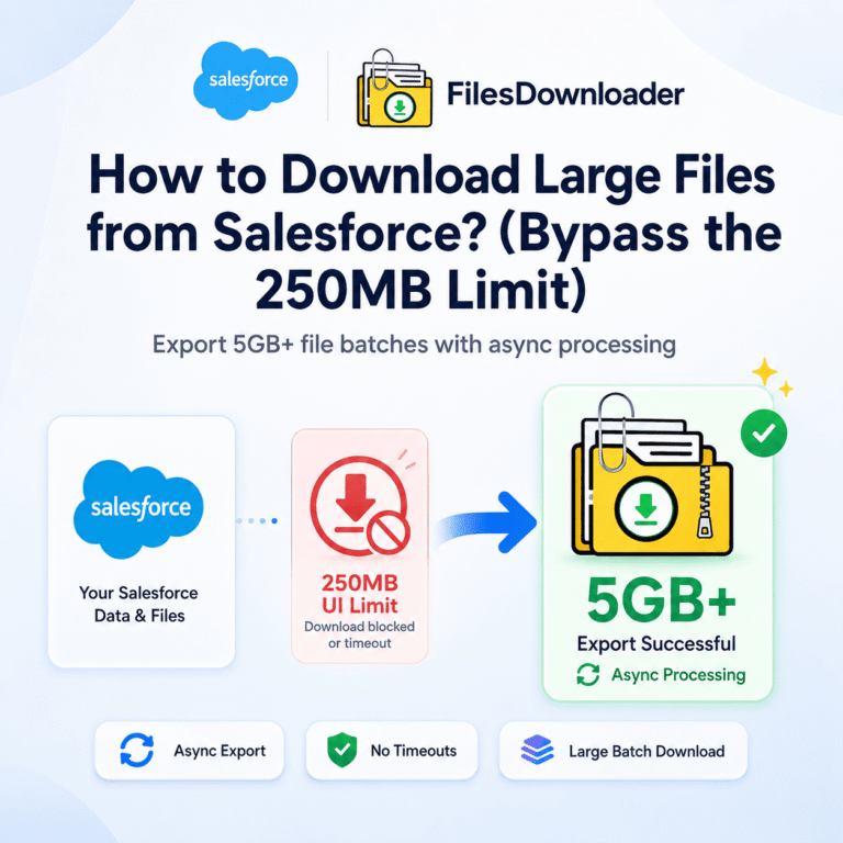 How to Download Large Files from Salesforce? (Bypass the 250MB Limit)