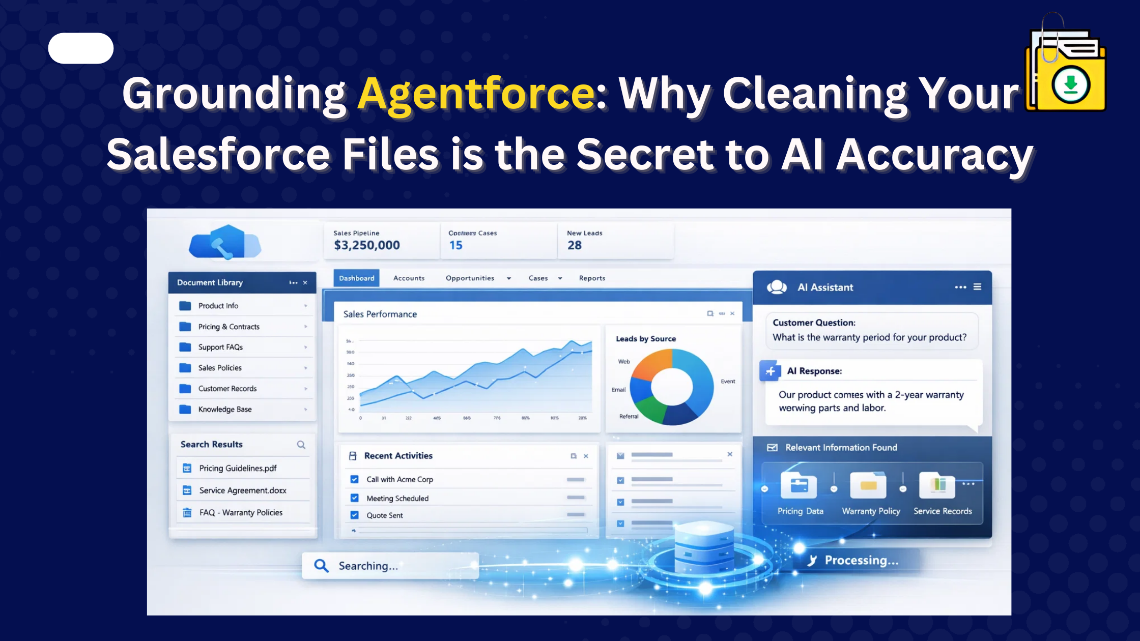 Agentforce grounding data cleanup