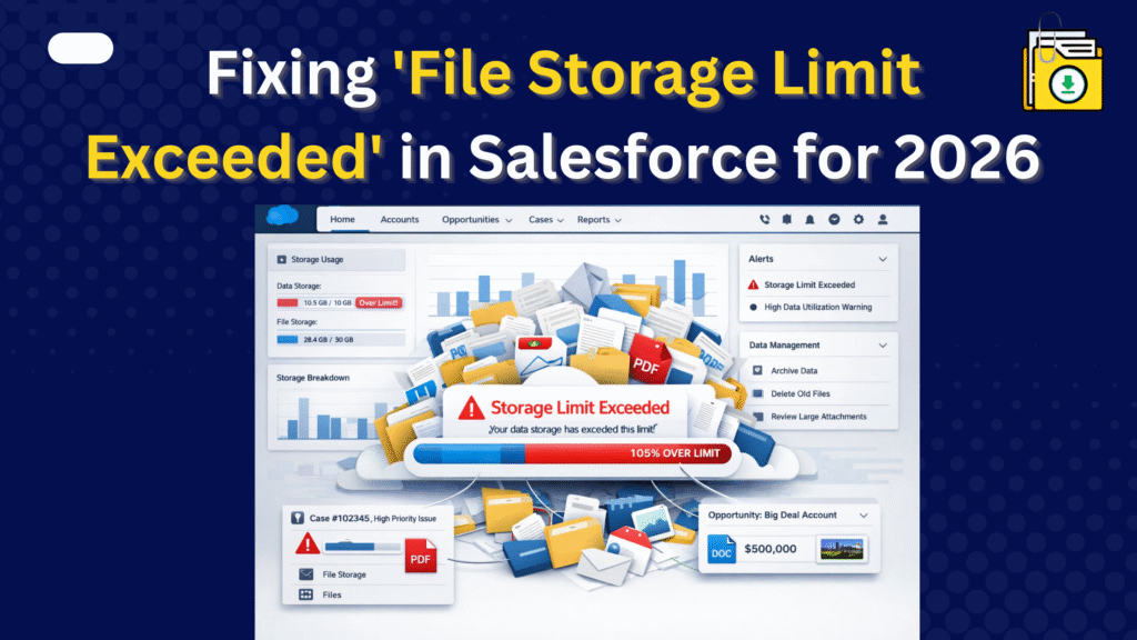 salesforce storage limit exceeded