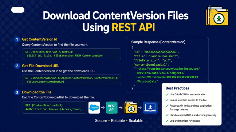 Salesforce file download REST API example