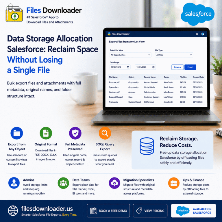 Data Storage Allocation Salesforce