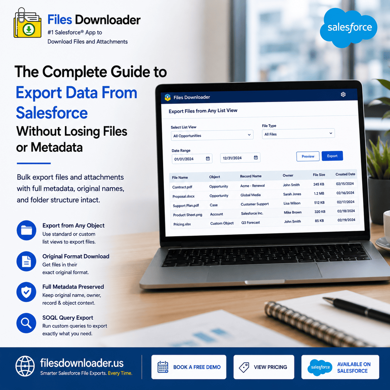 Export Data from Salesforce