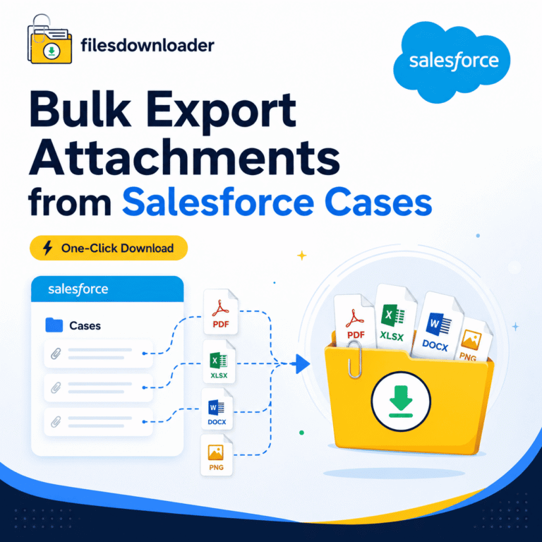 bulk export attachments from salesforce cases