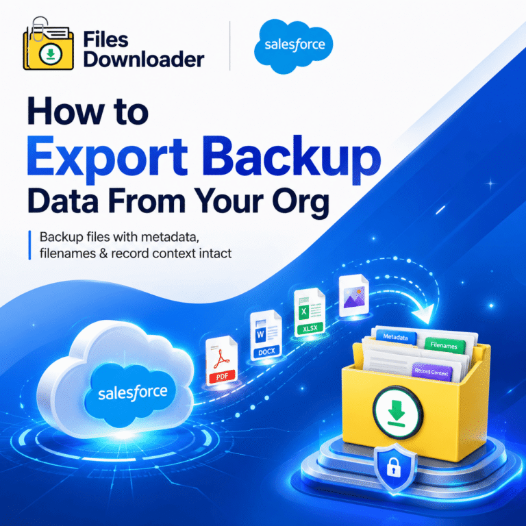 How to Export Backup Data from your Org