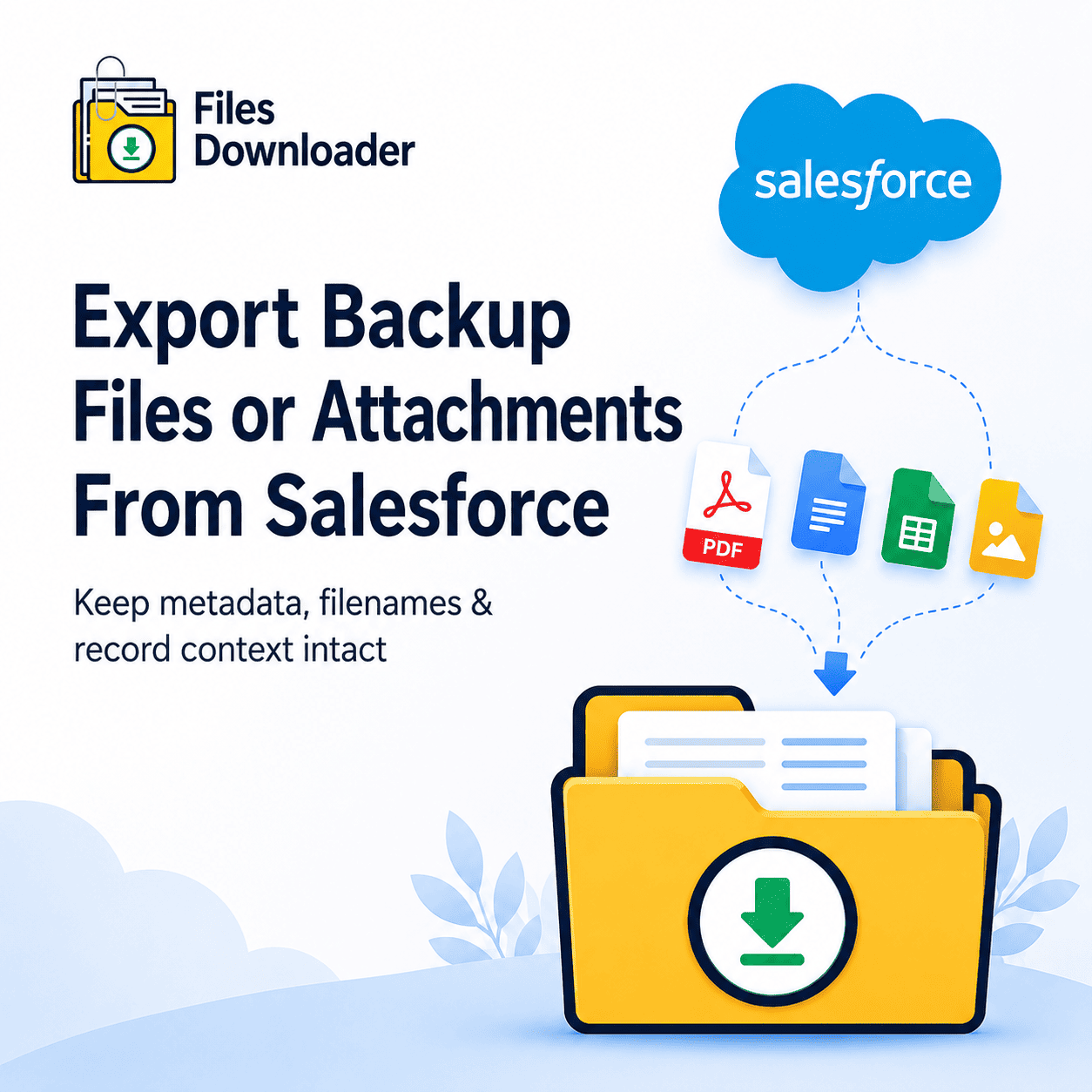 Export Backup Files or Attachments from Salesforce