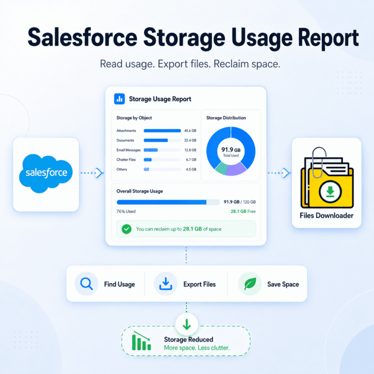 Salesforce Storage Usage Report