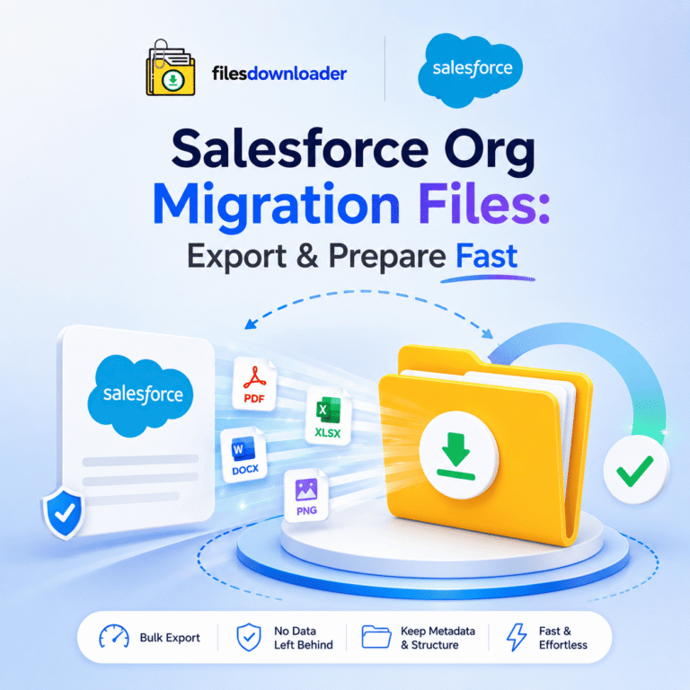 Salesforce org migration files