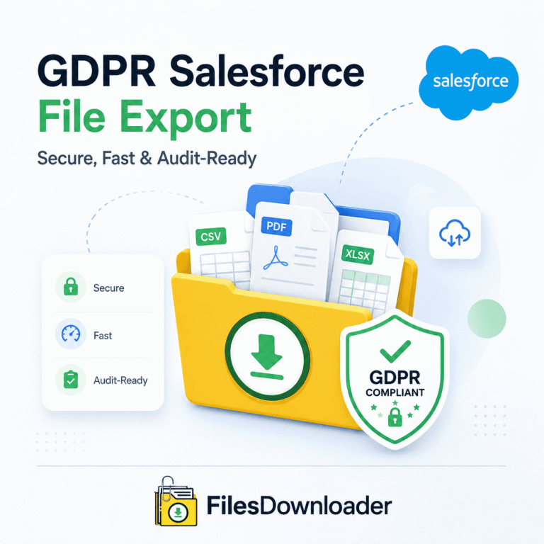 GDPR Salesforce file export