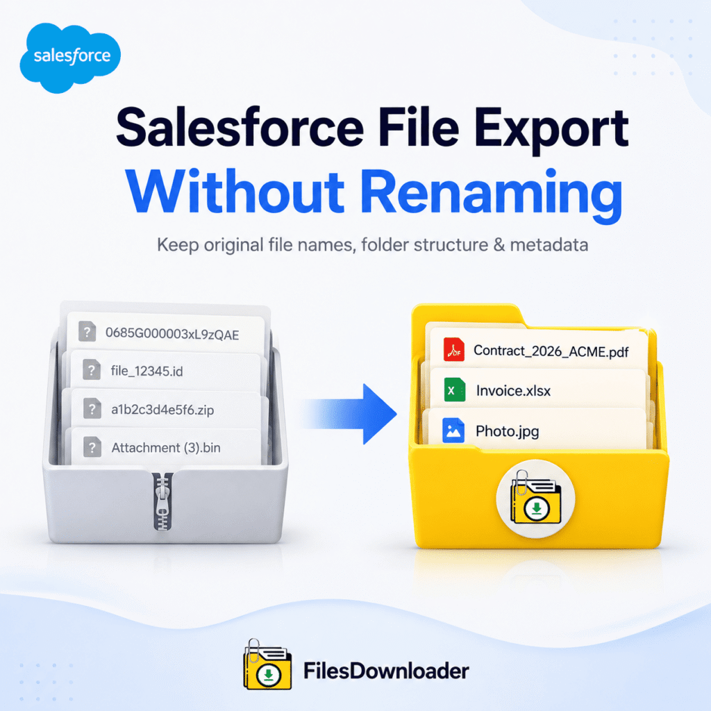 Salesforce File Export Without Renaming
