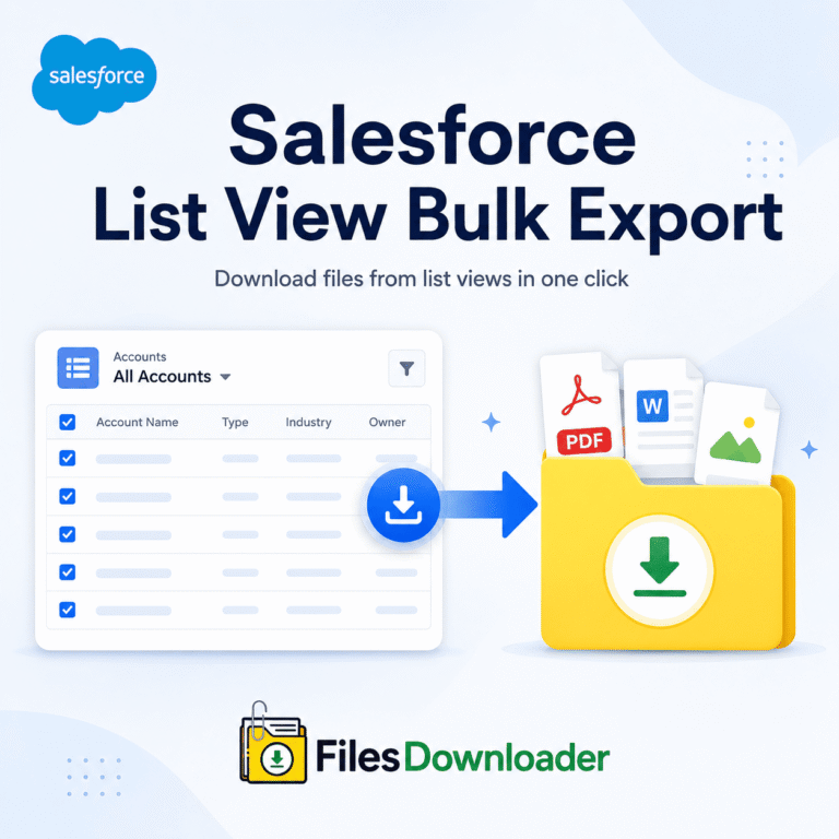 Salesforce List View Bulk Export