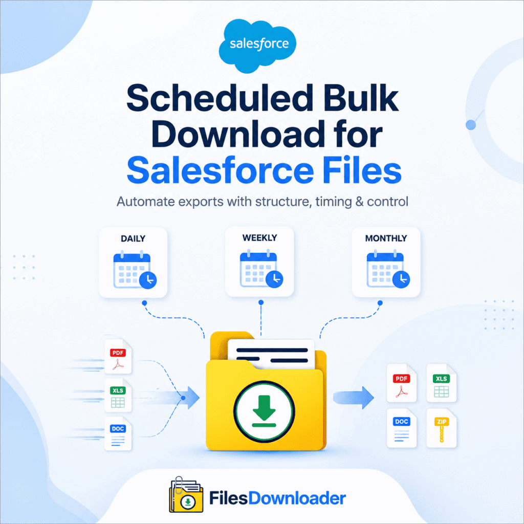 Schedule Bulk Download Salesforce files