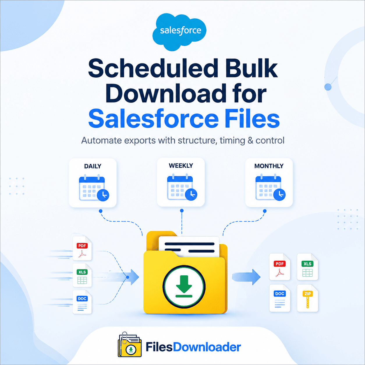 Schedule Bulk Download Salesforce files