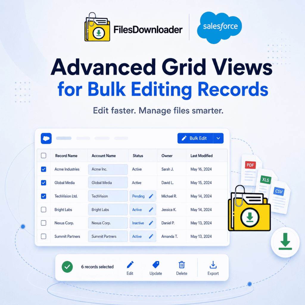Advanced Grid Views to Bulk Edit Records