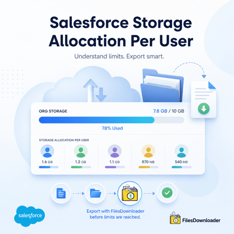 Salesforce Storage Allocation Per User