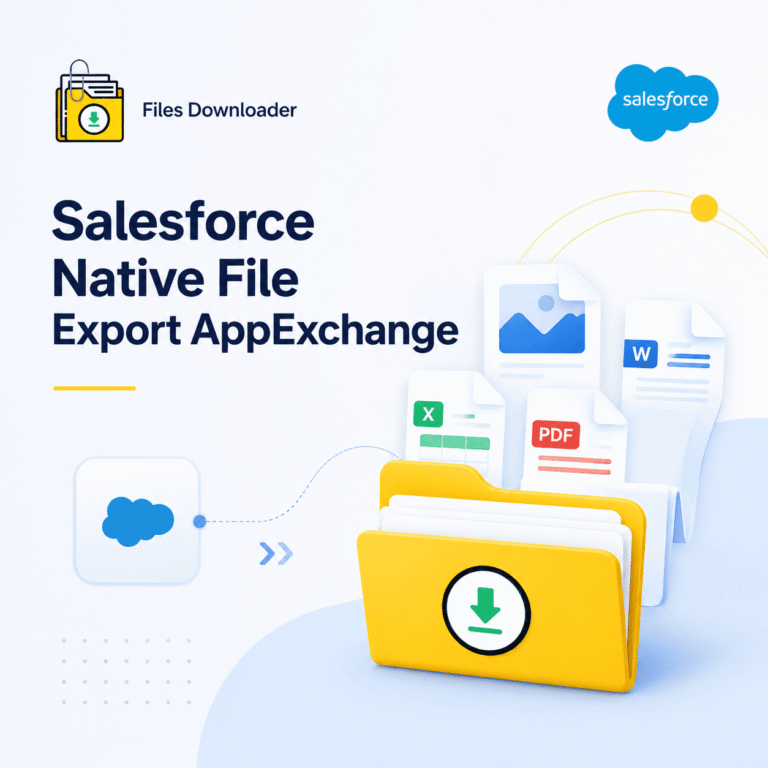 Salesforce Native File Export AppExchange