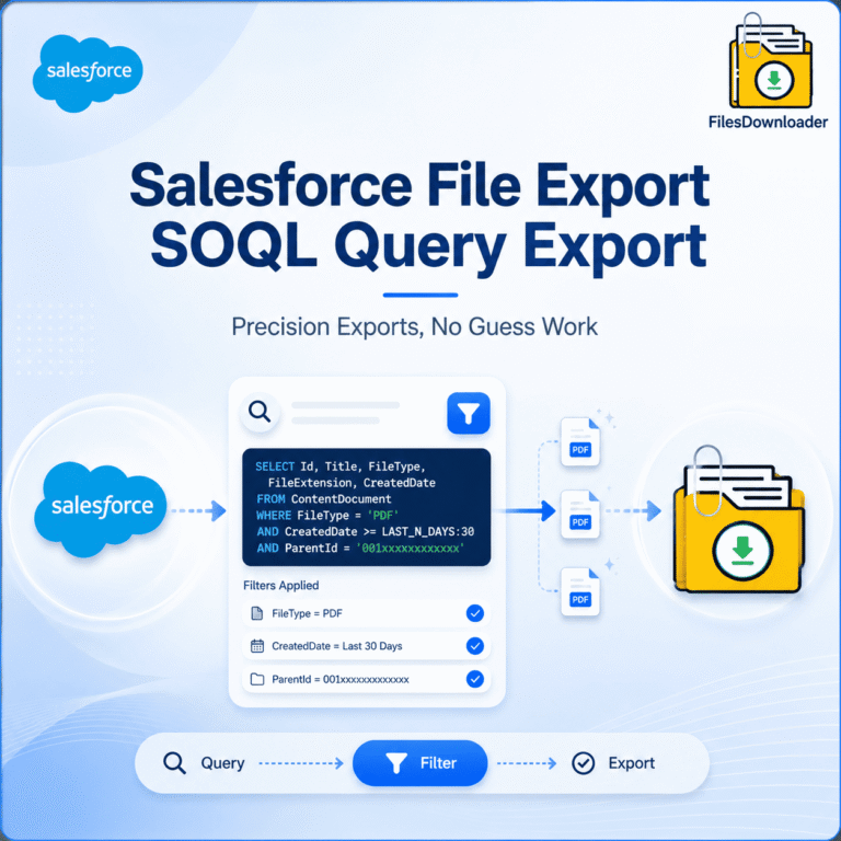 Salesforce File Export SOQL Query Export