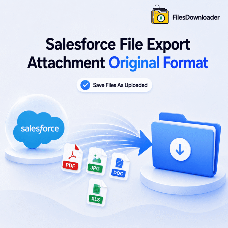 Salesforce File Export Attachment Original Format