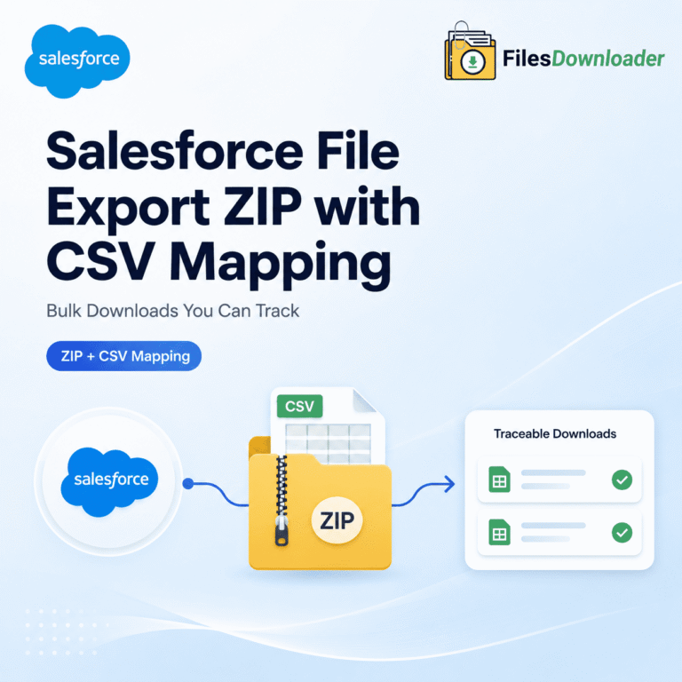 Salesforce File Export ZIP with CSV Mapping